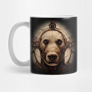 Labrador Retriever Surreal Steampunk Artwork, Dog Lover Mug